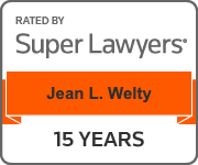 Rated By | Super Lawyers | Jean L. Welty | 15 Years