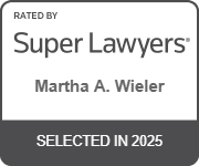 Rated By Super Lawyers, Martha A. Wieler, Selected in 2025